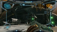 View of the Orpheon in Metroid Prime Remastered.