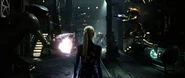 Samus battling Space Pirates in the 03 Bay.