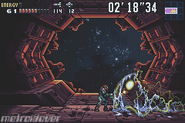 Los puertos destruidos por el Metroid Omega.