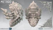 Untextured high-polygon model