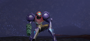 Samus in the Gravity Suit after losing the Phazon Suit.