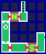 The map of the Restricted Zone after its Restricted Laboratory area has been detached (most of the left side is gone along with the accompanying connecting doors which are now sealed by impassible station locks).