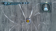 Samus lays a Bomb in the wall.