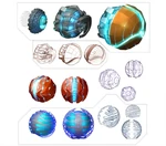 Morphball2.png (215 КБ) Концепт-арт Морфо-Шара для БФУ-Костюма в Metroid Prime 3: Corruption.