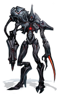 Pirate Aerotrooper concept art in Metroid Prime 2: Echoes