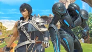 Dark Samus and Chrom.