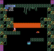 Fake lava in Norfair (Metroid)