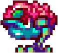 Sprite of an X-infected Hornoad from Metroid Fusion.