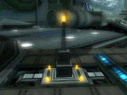 An active Landing Beacon at Docking Bay 5.