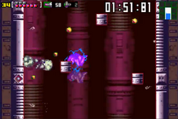 Tourian escape shaft base - Zero Mission, exploding.png