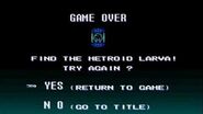 Super Metroid Game Over sequences