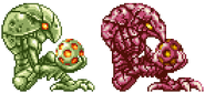 The two kinds of Chozo Statues in Zero Mission.