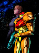 Samus Aran, known to the Space Pirates as "The Hunter"