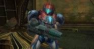 Samus usa el Visor de Órdenes en el Hangar Principal mp3.png (2,85 MB) Samus emplea el visor de órdenes antes de enfrentarse a Ghor.