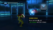 A holographic target in the room.
