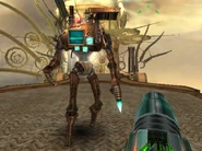 A Steambot at Skybridge Hera.