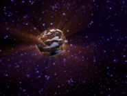 Destrucción de Zebes en el modo aventura de Super Smash Bros. Melee.