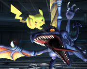 Ridley appears as a boss in Super Smash Bros. Brawl.