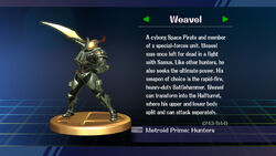 Weavel trofeo descripción ssbb