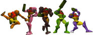 Official render of Samus's alternate costumes