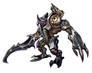 Concept art of an Elite Pirate wielding a Plasma Artillery Cannon.