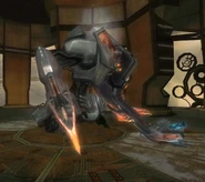 The abandoned Armorsuit at the Spire.