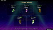 Samus icon selected by a player for a multiplayer match.