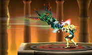 A Kihunter stinging Samus in Smash Run