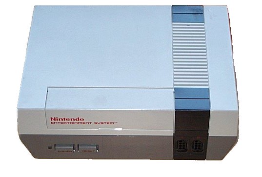 The Nintendo Entertainment System (NES), an 8-bit third-generation home  video game console produced by Nintendo. NES Control Deck home video game  console with controllers. Stock Photo