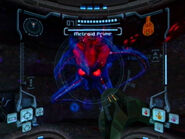 Metroid Prime's true form leers at Samus in the final battle.