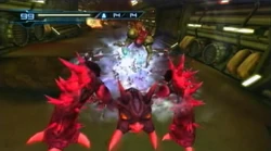 Samus utilizando la técnica Asalto en un .