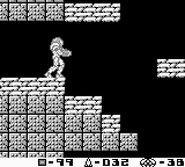 Samus inside the Chozo ruins in Phase 2