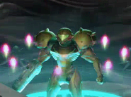 Samus with all eight Octoliths.