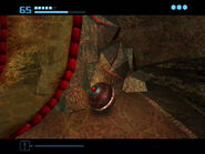 The Dark Suit's Morph Ball in Metroid Prime 2: Echoes.