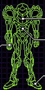 Varia Suit blueprint displayed on the Samus Screen.