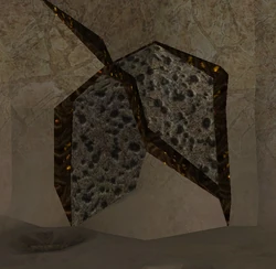 A wall made of weakened Denzium.