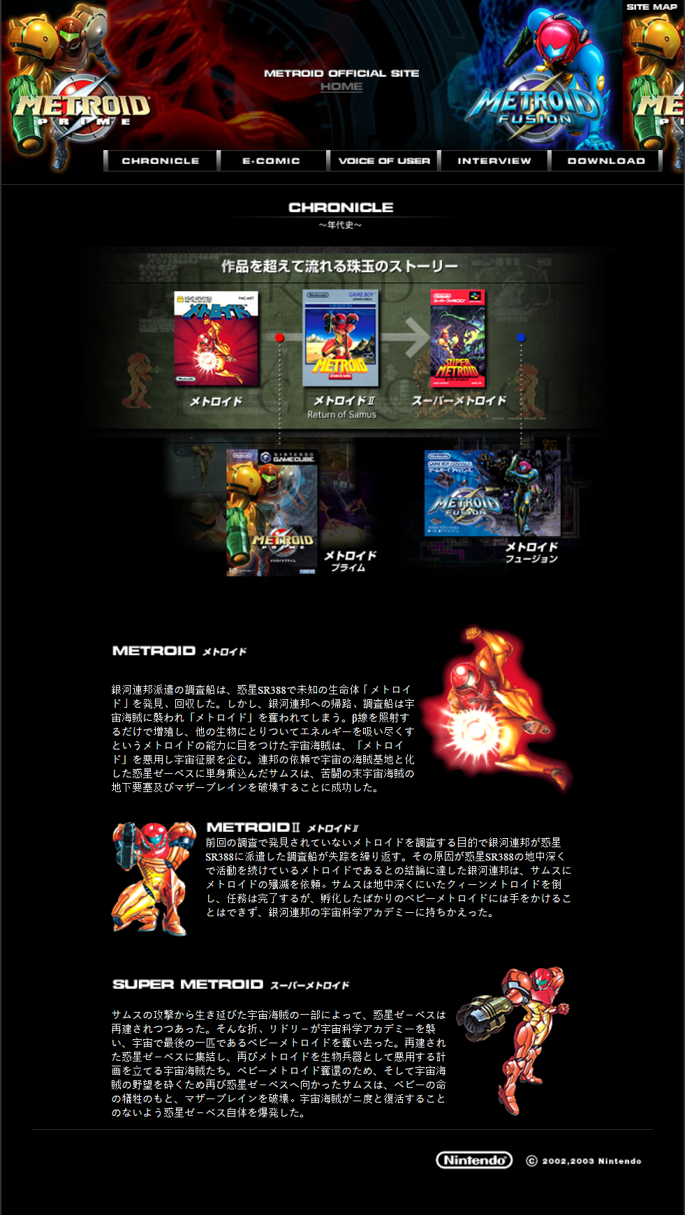 Metroid Official Site | Wikitroid | Fandom