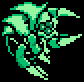 A Gamma Metroid sprite from Metroid II: Return of Samus