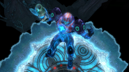 Samus dives into Phaaze's Sanctum in the Hazard Shield whilst in permament Hypermode.