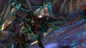 Omega Ridley wearing Phazon-enhanced armorskin.