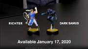 Dark Samus and Richter amiibo