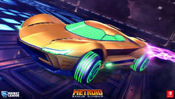 Nave de Samus arte Rocket League