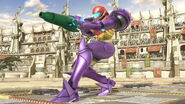 Samus's Down Taunt in Ultimate