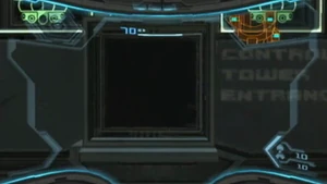 An example of English text in a  facility in .