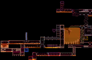 Layout of Ridley's Hideout in Super Metroid