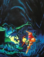 Back cover, featuring an extended background