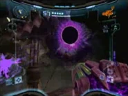 A Pirate Aerotrooper is ripped apart into the Vortex from the Darkburst.