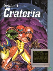 Раздел о Кратерии в немецком стратегическом руководстве к Super Metroid.