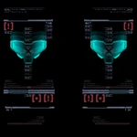 Изображения сканирования Забрал для соответствующей категории Инвентаря в Metroid Prime 3: Corruption.