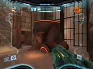 Estatua de D-Chr y compuertas.